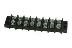 38770-0108: Panel Mount Barrier Terminal Block, 2 Row, 8 Ways, 22 AWG, 14 AWG, 9.53 mm, 15 A