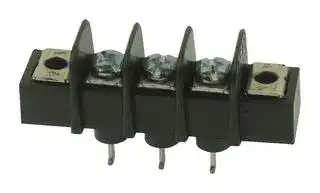 38720-3203: PCB Mount Barrier Terminal Block, 9.53 mm, 1 Row, 3 Ways, 24 AWG, 12 AWG, 25 A