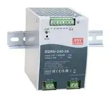DDRH-240-12 — Isolated DIN Rail Mount DC/DC Converter, ITE & Industrial, 6:1, 200.4 W, 1 Output, 12 V, 16.7 A