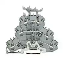 2002-3257: DIN Rail Mount Terminal Block, 6 Ways, 22 AWG, 12 AWG, 2.5 mm², Push In, 24 A