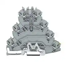 2002-4127: DIN Rail Mount Terminal Block, 7 Ways, 22 AWG, 12 AWG, 2.5 mm², Push In, 20 A