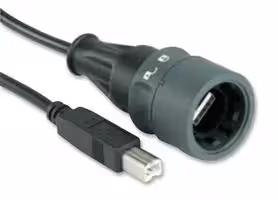 PXP6040/A/5M00: USB Cable, Type A Plug to Type B Plug, 5 m, 16.4 ft, USB 2.0