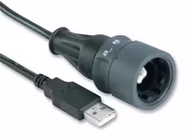 PXP6040/B/5M00: USB Cable, Type A Plug to Type B Plug, 5 m, 16.4 ft, USB 2.0