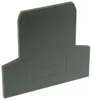 281-311: Accessory, 2.5mm Thick, Grey, Wago Rail Mount Terminal Blocks, End & Intermediate Plate, 281 Series