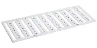 209-502: Terminal Block Marker, Marking Card, Wago 5mm Width Terminal Blocks, 1 to 10, WSB 209 Series