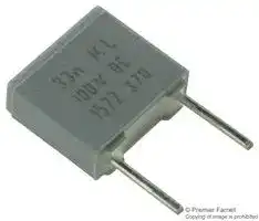 BFC237021333: General Purpose Film Capacitor, Metallized PET, Radial Box - 2 Pin, 0.033 µF, ± 10%, 63 V, 100 V