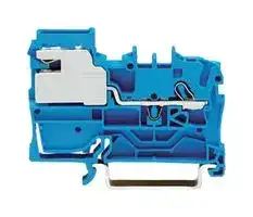 2002-7114: DIN Rail Mount Terminal Block, 1 Ways, 22 AWG, 12 AWG, 2.5 mm², Push In, 32 A
