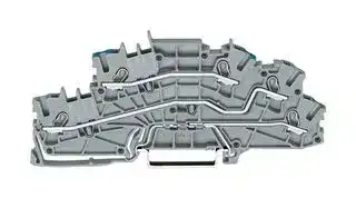 2003-6646: DIN Rail Mount Terminal Block, 5 Ways, 22 AWG, 12 AWG, 2.5 mm², Push In, 24 A