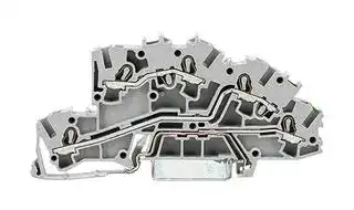 2003-7645: DIN Rail Mount Terminal Block, 5 Ways, 22 AWG, 12 AWG, 2.5 mm², Push In, 24 A