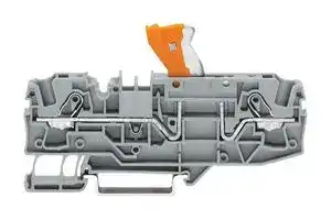 2006-1671: DIN Rail Mount Terminal Block, Fused, 2 Ways, 20 AWG, 8 AWG, 10 mm², Clamp, 30 A