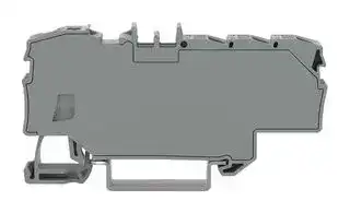 2006-8031: DIN Rail Mount Terminal Block, Grey, 7 Ways, 20 AWG, 8 AWG, 10 mm², Push In, 41 A