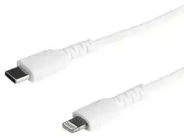RUSBCLTMM1MW: USB Cable, 1 m/3.3 ft USB C to Lightning Cable, Apple MFi Certified, White