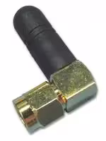 ANT-24G-S21R-SMA: Mini Stubby Antenna, 1/4 Wave Monopole, 2.4Ghz, Omni Directional Design, 90 Degree SMA Connector