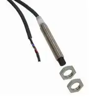 E2A-S08LN04-WP-B1 2M: Inductive Proximity Sensor, Cylindrical, 4 mm, M8, PNP / SPST-NO, PVC Pre-Wired
