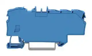 2006-8034: DIN Rail Mount Terminal Block, Blue, 7 Ways, 20 AWG, 8 AWG, 10 mm², Push In, 41 A