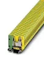1402788: DIN Rail Mount Terminal Block, Mini-Ground, 2 Ways, 24 AWG, 14 AWG, 2.5 mm², Screw