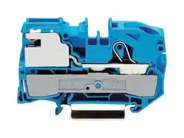 2016-7114: DIN Rail Mount Terminal Block, 1 Ways, 20 AWG, 6 AWG, 16 mm², Push In, 72 A