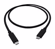 SC-4CCK010M: USB Cable, Type C Plug to Type C Plug, 1 m, 3.3 ft, USB 4.0, Black