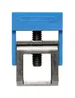 0475380000: CLAMPING YOKE, STEEL, BLUE