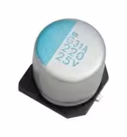 APXG160ARA331MH70G: Polymer Aluminium Electrolytic Capacitor, 330 µF, 16 V, Radial Can - SMD, 0.022 ohm