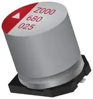APZ0604101M010R: Polymer Aluminium Electrolytic Capacitor, 100 µF, 10 V, Radial Can - SMD, 0.05 ohm