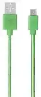 MEFUSBG30AV1: USB Cable, Type A Plug to Micro Type B Plug, 300 mm, 11.8 ", USB 2.0, Green