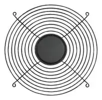 MC34215: Fan Finger Guard, Steel - Wire Form, 222mm Axial Fans, 174 mm, Bright Nickel Chrome