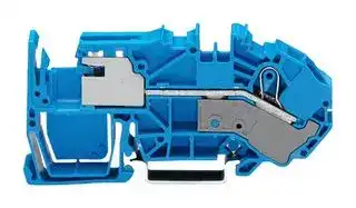 2016-7714: DIN Rail Mount Terminal Block, 1 Ways, 20 AWG, 6 AWG, 16 mm², Push In, 73 A
