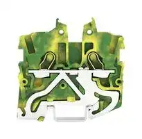 2050-1207: DIN Rail Mount Terminal Block, Miniature, GND, 2 Ways, 24 AWG, 16 AWG, 1 mm², Clamp