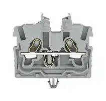 2050-311: DIN Rail Mount Terminal Block, 2 Ways, 24 AWG, 16 AWG, 1 mm², Push In, 13.5 A