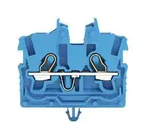 2050-314: DIN Rail Mount Terminal Block, 2 Ways, 24 AWG, 16 AWG, 1 mm², Push In, 13.5 A