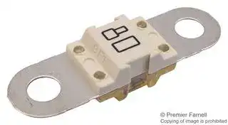 153.5631.5801: Fuse, Automotive, Slow Blow, 80 A, 32 V, 16mm x 12mm x 7.8mm, BF1