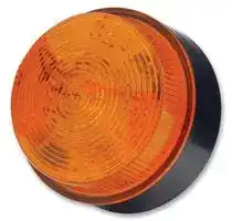 X80-01-01: Beacon, Xenon, Amber, Flashing, 30VDC, IP67, 76mm Dia., 50mm Height