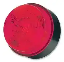X80-01-02: Beacon, Xenon, Red, Flashing, 30VDC, IP67, 76mm Dia., 50mm Height