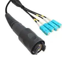 PXEB5403B005: Fibre Optic Cable, Multimode, 4 Fibres, 62.5µm / 125µm, Plug to SC, 5 m