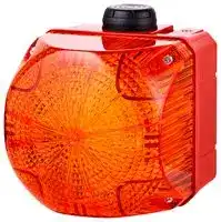 874171313: Beacon, Multi Strobe, Orange, 240 VAC, IP66, 94 mm L x 94 mm H, QBS Series