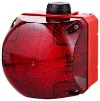874172313: Beacon, Multi Strobe, Red, 240 VAC, IP66, 94 mm L x 94 mm H, QBS Series