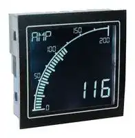 APM-CT-ANO: Ammeter, 0 to 10 kA AC, 0 to 5 A, 4 Digits and Graph, 12 to 24 V, Negative LCD, Transformer