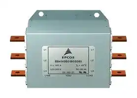 B84143B0180S081: Power Line Filter, General Purpose, 760 VAC, 180 A, Three Phase, 2 Stage, Chassis Mount