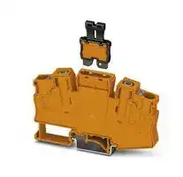 1068179: DIN Rail Mount Terminal Block, Disconnect, 2 Ways, 20 AWG, 8 AWG, 6 mm², Push In, 32 A