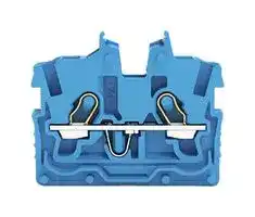 2050-324: DIN Rail Mount Terminal Block, 2 Ways, 24 AWG, 16 AWG, 1 mm², Push In, 13.5 A