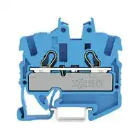 2052-1204: DIN Rail Mount Terminal Block, 2 Ways, 22 AWG, 12 AWG, 2.5 mm², Push In, 24 A