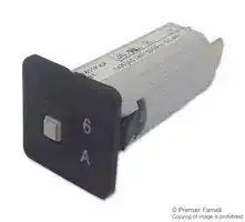4404.0068: Thermal Circuit Breaker, T9-611, 6 A, 1 Pole, 48 V, 240 V, Panel