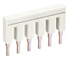 2002-406.: JUMPER, PUSH-IN, 6POS, LIGHT GRAY