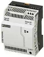 2868583: AC/DC DIN Rail Power Supply (PSU), ITE, 1 Output, 60 W, 12 VDC, 5 A