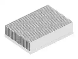 SK 498 300 AL: Heat Sink, 0.038 K/W, 215 mm, 76 mm, 300 mm