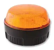 30102270: Beacon, Xenon, Amber, Single Flash, 2W, 100VDC, 72VAC, IP67, 81mm Dia., 54mm Height