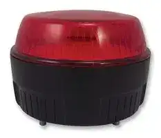 30102370: Beacon, Xenon, Red, Single Flash, 2W, 100VDC, 72VAC, IP67, 81mm Dia., 54mm Height