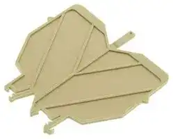 0485760000: FIXING PLATE, BEIGE, 3MM, TERMINAL BLOCK