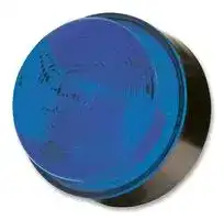 X80-01-03: Beacon, Xenon, Blue, Flashing, 30VDC, IP67, 76mm Dia., 50mm Height